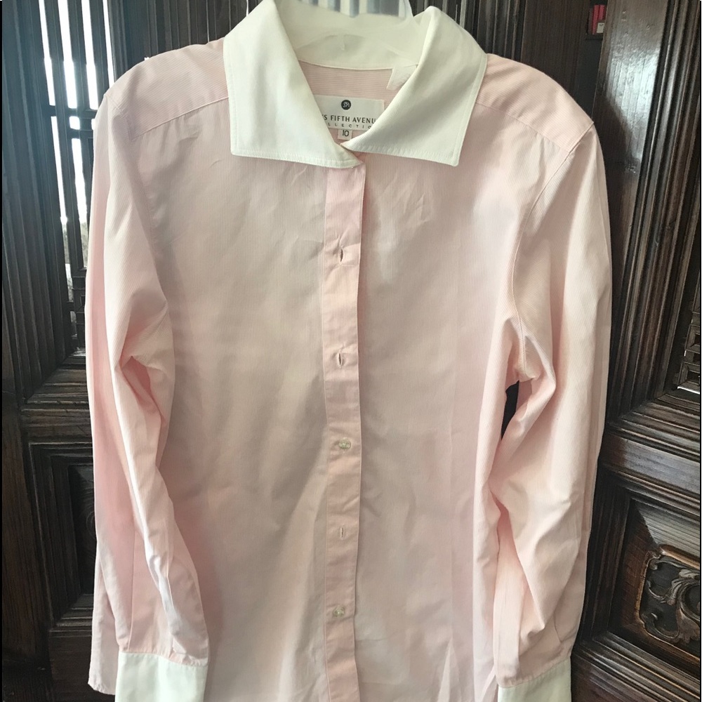 Classic cotton buttoned shirt sz 10 from Saks
